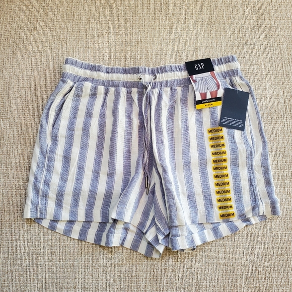 🆕️ Gap Linen Striped Shorts - Picture 4 of 8